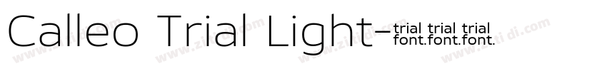 Calleo Trial Light字体转换 Calleo Trial Light字体转换